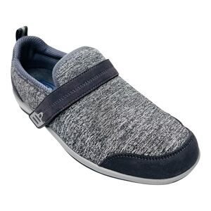 OrthoFeet Quincy 822 Gray Stretch Slip On Orthotic Sneakers Shoes